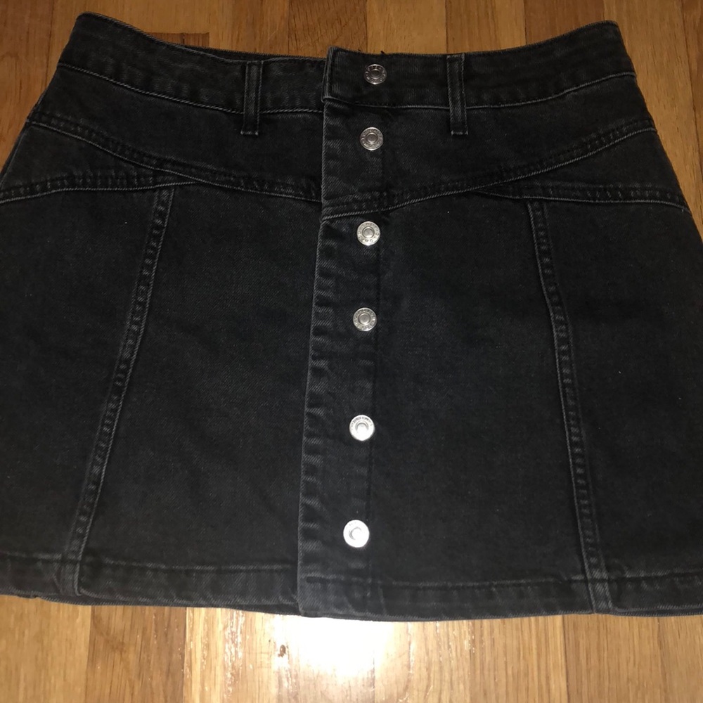 Black Denim skirt